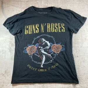 Guns N Roses Shirt Womens Small Black Rock Band Sweet Child Barb Wire Concert